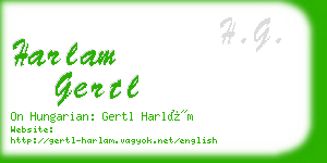 harlam gertl business card